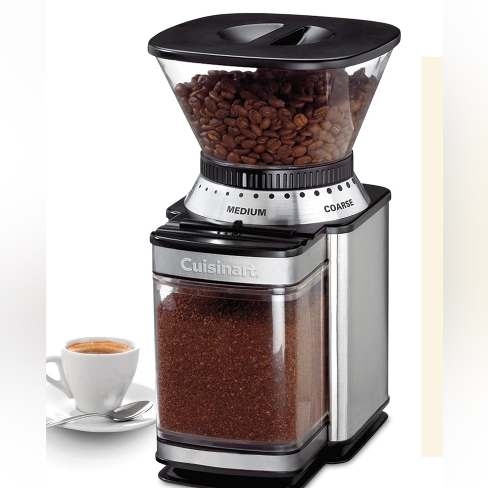 Cuisinart Silver Coffee Grinder with Black Accents